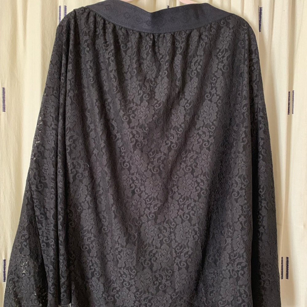 Lularoe black lace skirt
